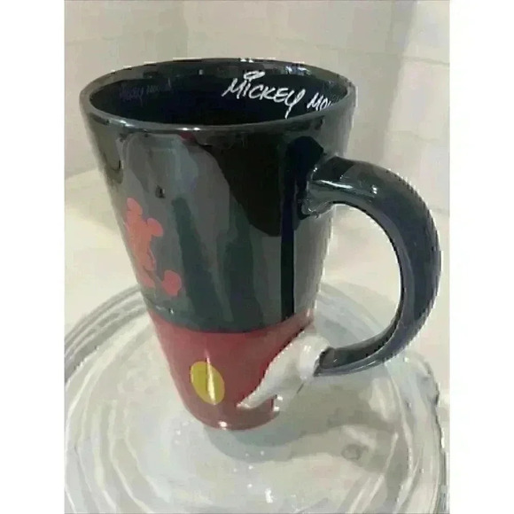 Disney Parks Mickey Mouse Tall Ceramic Latte Mug with Arm & Glove Handle - Picture 4 of 11